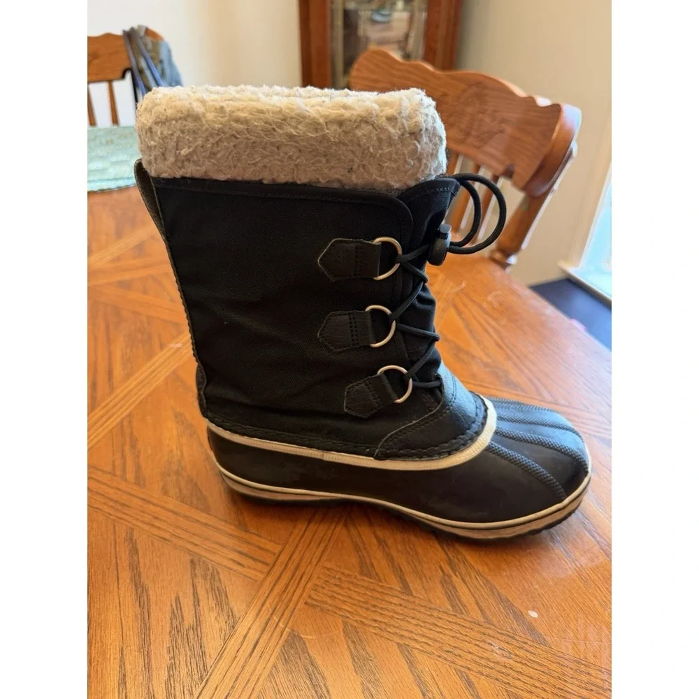 Sorel Women's Caribou Waterproof Snow Boots In Black Stone Size 5
